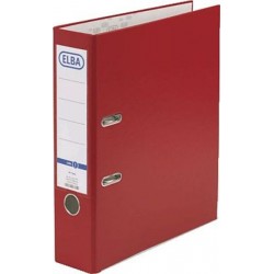 Ordner Elba Rado 10456 A4 Rückenschild einsteckbar rot 8cm