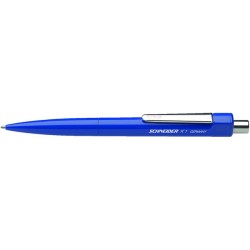 Kugelschreiber Schneider K1 blau/blau Stahlclip Großraummine 1St