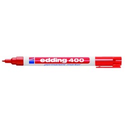 Permanentmarker Edding 400 Rundspitze 1mm rot / 1 St.