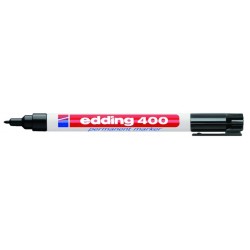 Permanentmarker Edding 400 Rundspitze 1mm schwarz / 1 St.