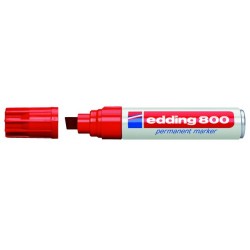 Permanentmarker Edding 800 Keilspitze 4-12mm rot / 1 St.