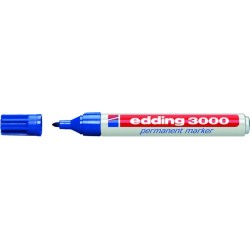 Permanentmarker Edding 3000 nachfüllbar blau (1 Stück)