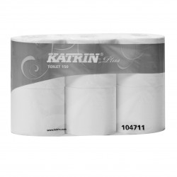 Toilettenpapier Katrin 4lg. mit Dekor-Prägung Rolle 150 Blatt hochweiß Eco-Label 48 Rollen