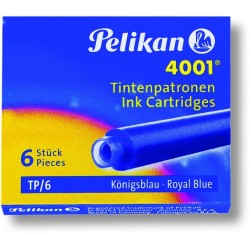 Füllhalterpatrone Patronen Pelikan 4001 TP/6 blau (Pckg. á 6 Stck.)
