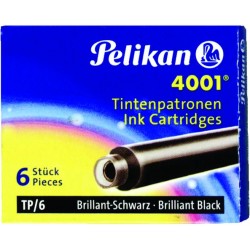 Füllhalterpatrone Patronen Pelikan 4001 TP/6 schwarz (Pckg. á 6 St)