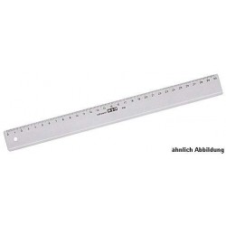 Lineal 40cm Kunststoff transparent / 1 Stück