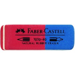 Radiergummi Faber Castell 7070-40 rot / blau 50x18x8 mm