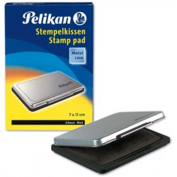 Stempelkissen Metall 7 x 11 cm schwarz Pelikan Größe 2 / 1 St.