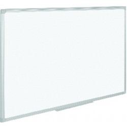 Schreibtafel 60x45cm Whiteboard magnetisch Alurahmen lackiert silber grau