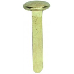 Musterbeutel-Klammer Rundkopf 19mm vermessingt (VE=250 St.)