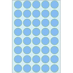 Etiketten Herma 2253 rund 19mm Ø blau (Pa.= 1280 St.)