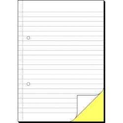 Durchschreibebuch liniert A5 hoch 2fach sd weiß 2x40Blatt Sigel SD005