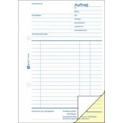 Auftragsbuch Zweckform 1725 A5 hoch 2x40 Blatt sd