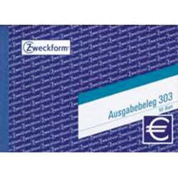 Ausgabebeleg Zweckform 303 A6 quer 50 Blatt / 1 Block