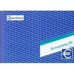 Buchungsbelegblock Zweckform 308 DIN A5 quer 50 Bl. / 1 St.