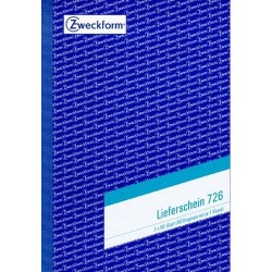 Lieferscheinbuch Zweckform 726 A5 2 x 50 Blatt 2-fach bedruckt