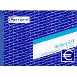 Quittungsblock Zweckform 321 DIN A6 quer 2x50 Blatt / 1 St.