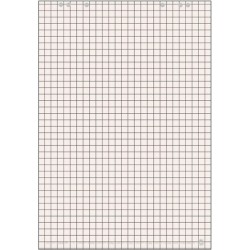 Flipchartblock kariert 25mm 68x99cm RC weiß 20 Blatt 6fach Universallochung perforiert