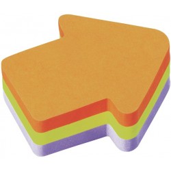 Haftnotiz Scotch 70x70mm Pfeil 225 Blatt-Würfel neonfarben (1 Stück)