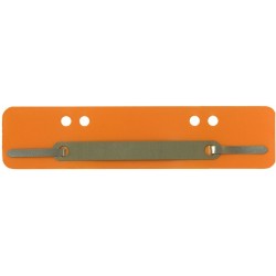 Heftstreifen Kunststoff A4 + A5 Metalldeckleiste orange 100St.
