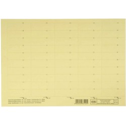 Beschriftungsschilder Elba f. Vertic 1 58 x 18 mm gelb Bg. á  50 St.