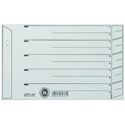 Trennblätter Leitz 1656 DIN A5 quer grau 200g/qm / 100 St.