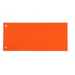 Trennstreifen Trennlaschen 10,5x24cm 170g gelocht orange 100 St