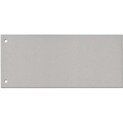 Trennstreifen Trennlaschen 10,5x24cm 170g gelocht grau 100 St.