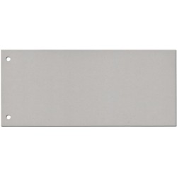 Trennstreifen Trennlaschen 10,5x24cm 170g gelocht grau 100 St.