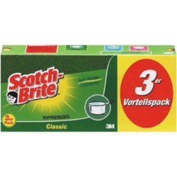 Topfreiniger Extra Stark 9x7cm gelb/grün "Scotch-Brite" 3er Pack