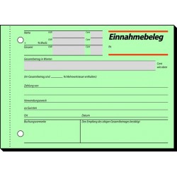 Einnahmebeleg Sigel EB615 DIN A6 quer 50 Blatt