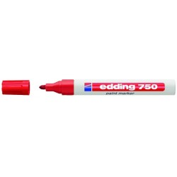 Lackmarker Edding 750 wasserfest rot (1 Stück)