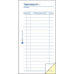 Rapportblock Zweckfrom 1301 A5 2x50 Blatt Tagesrapport / 1 St.