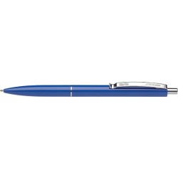 Kugelschreiber Stahlklipp blau / Mine blau / 25 Stück