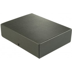 Archivbox Sammelbox ELBA Hartpappe A4 Füllhöhe 8cm schwarz mit Druckknopf