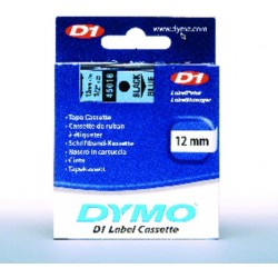 Schriftbandkassette Dymo D1 12mmx7m schwarz auf blau / 1St.