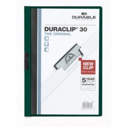 Klemm-Mappe "Duraclip" DIN A4 petrol f. 30 Blatt / 1 Stück