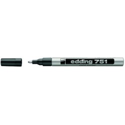 Lackmarker Permanentmarker Edding 751 deckend silber (1 Stück)