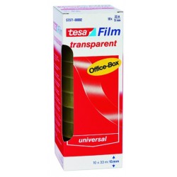 Klebefilm Tesa 33m x 15mm transparent PP Office-Box=10 Rollen