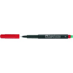 Projektionsschreiber Faber Castell Multimark 0,6mm F rot permanent