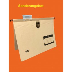 Hängemappe Elba TOUAREG Karton (TCF) mit Sichtreiter A4 beige SONDERANGEBOT