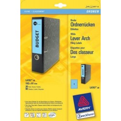 Rückenschilder PC Zweckform 4767 192x61 blau /Pckg. á 80 St.