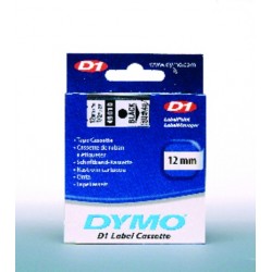 Schriftbandkassette Dymo D1 12mmx7m schwarz auf farblos 1St.