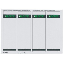 Rückenschilder Leitz 1685 PC-Beschriftung A4 breit grau 100Stck.