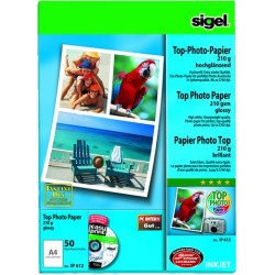 Fotopapier Inkjet-Papier Sigel IP612 A4 210g glossy incl. Software