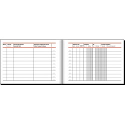 Fahrtenbuch DIN A6 quer für PKW 44 Blatt Sigel 614