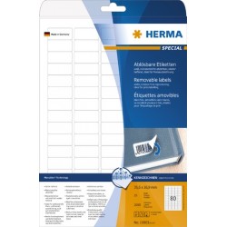 Etiketten 35,6x16,9mm Herma 10003 weiß wieder ablösbar Packung á 2.000 Stück