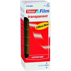 Klebefilm Klebeband TESA Office 19mmx33m PP transparent VE=8 Rollen