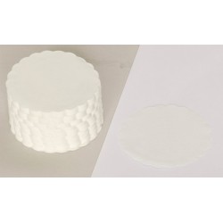 Tassendeckchen Papier rund·Ø 8,5 cm weiß  1000 Stück