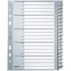 Register Leitz 1265 A-Z A5 PP 210x165 21-tlg. grau / 1 St.